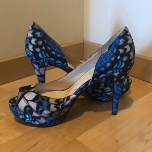 Nine West butterfly patterned heels